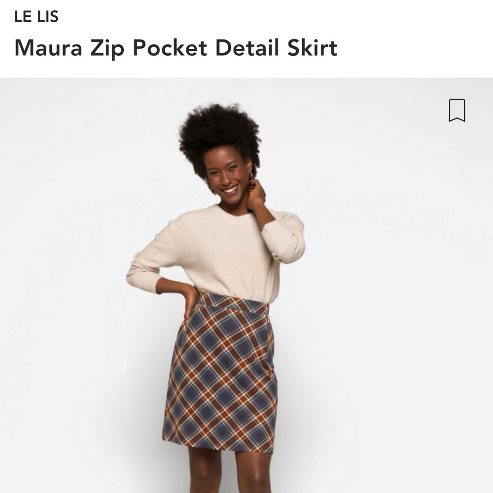 Le Lis plaid skirt